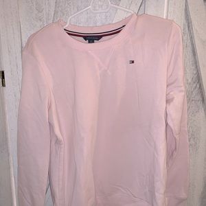 Baby Pink Tommy Hilfiger Crew Neck Sweatshirt